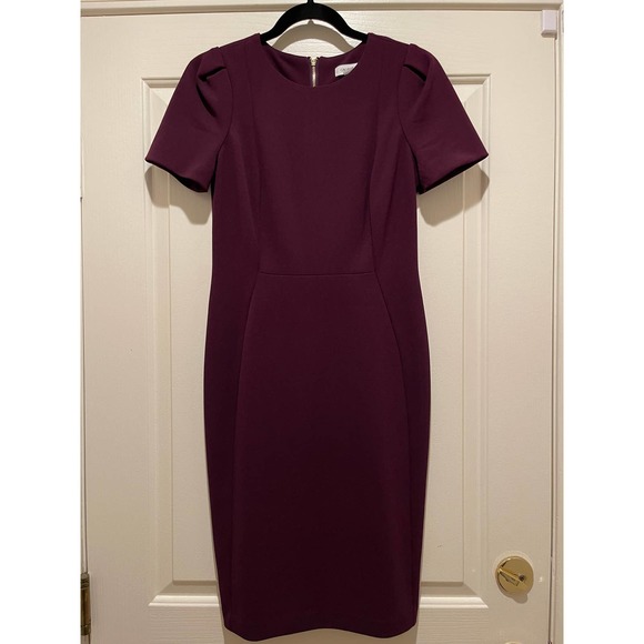 Calvin Klein Dresses & Skirts - Calvin Klein Purple Sheath Dress Sz 4